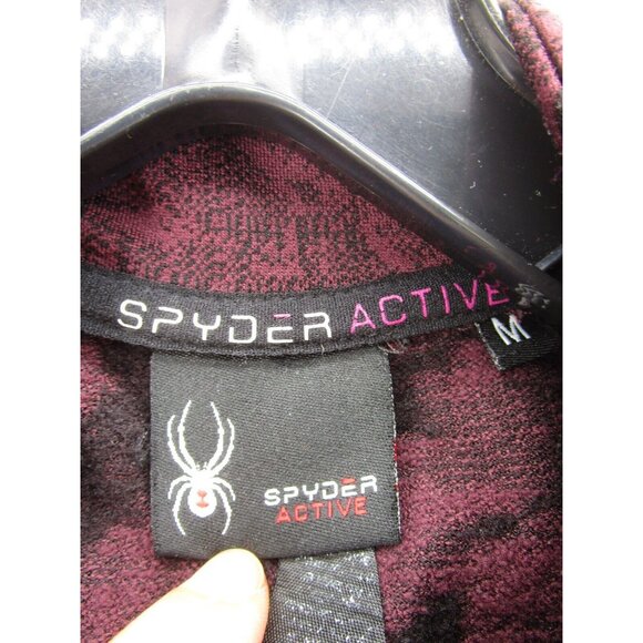 Spyder Sweatshirt Medium Active Pullover 1/4 Zip Crop Outdoor Logo - Picture 8 of 10
